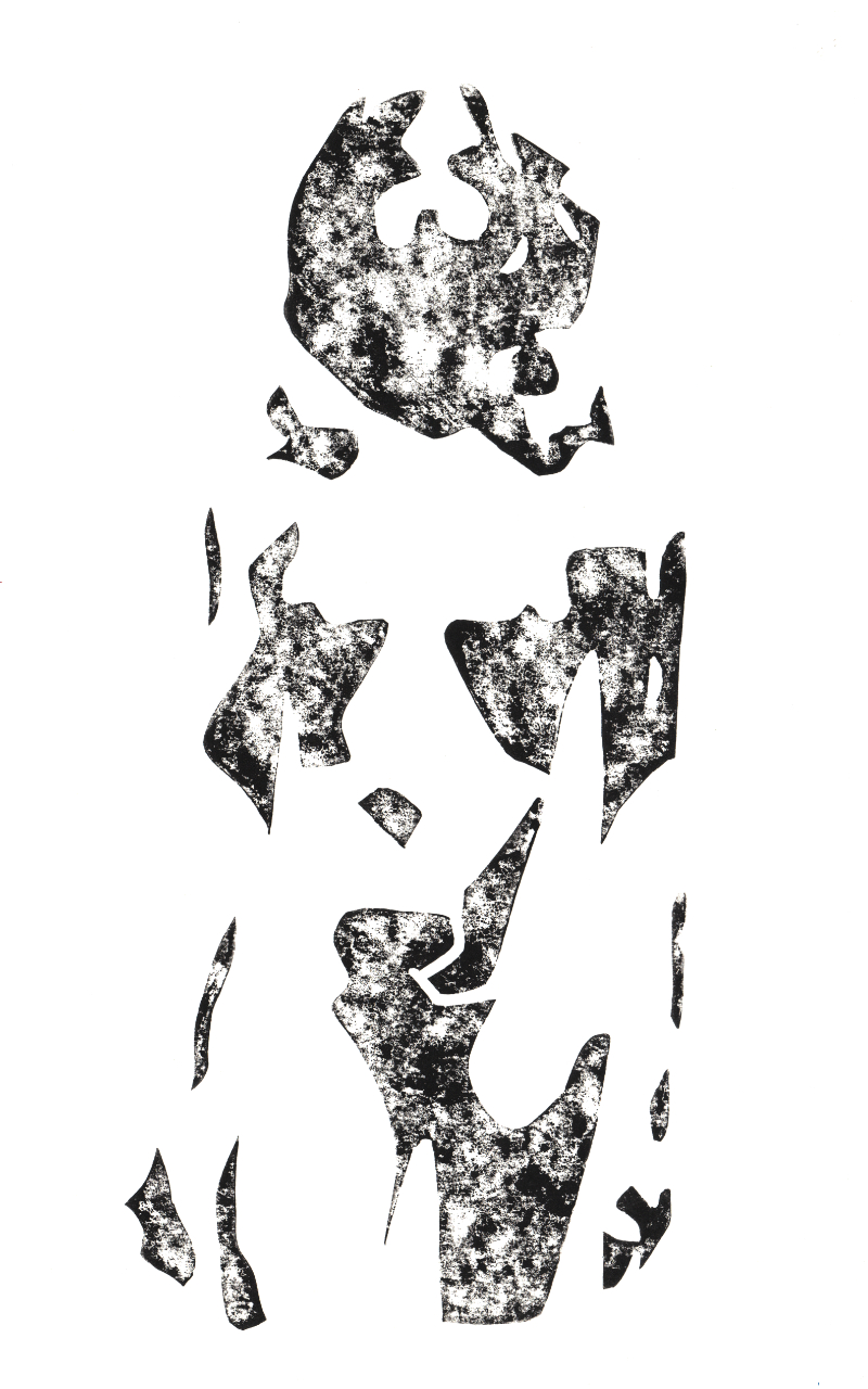 Abstract Linoprint Shadowplay