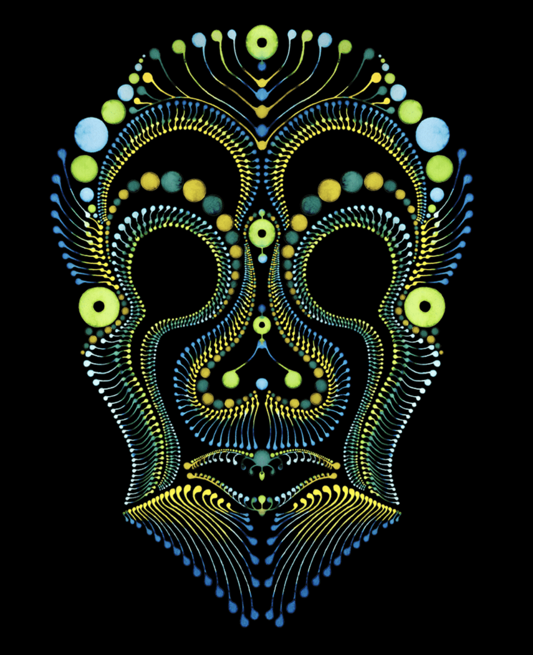 Skull Dotting Art
