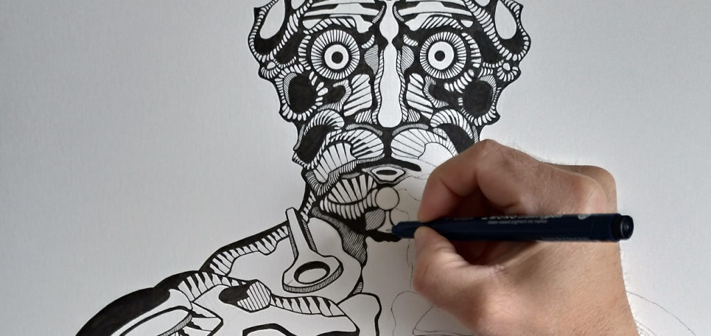 Fineliner Zeichnung